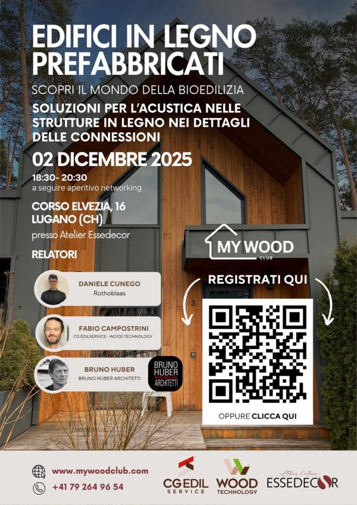 Meeting formativi a Lugano per progettisti in bioedilizia